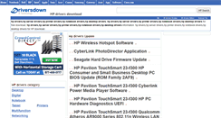 Desktop Screenshot of hp.driversdown.com